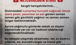 Gaziantep Valiliği’nden Kritik Hava Uyarısı: Sağanak ve Fırtınaya Dikkat!