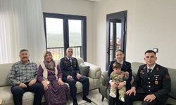 Jandarmadan şehit ve gazi ailelerine bayram ziyareti