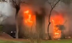 Caminin bodrum katında korkutan yangın