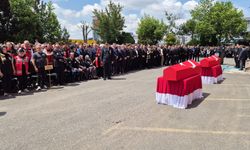 Tekirdağ'da şehit polislere acı veda