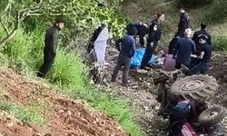 Devrilen traktörün sürücüsü hayatını kaybetti