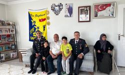 Jandarma, şehit aileleri ve gazileri unutmadı
