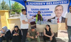 Şahinbey zabıta ekipleri LGS'de öğrencilerin yanında oldu