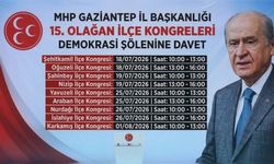 MHP Gaziantep İlçe Teşkilatları 15. Olağan Kongre takvimi açıklandı