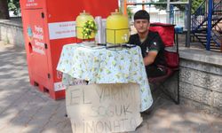14 yaşındaki Buğra limonata satarak asgari ücretin üç katı kazandı