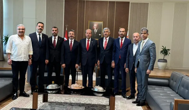 Başkan Hallaç'tan KKTC Cumhurbaşkanı Ersin Tatar'a ziyaret