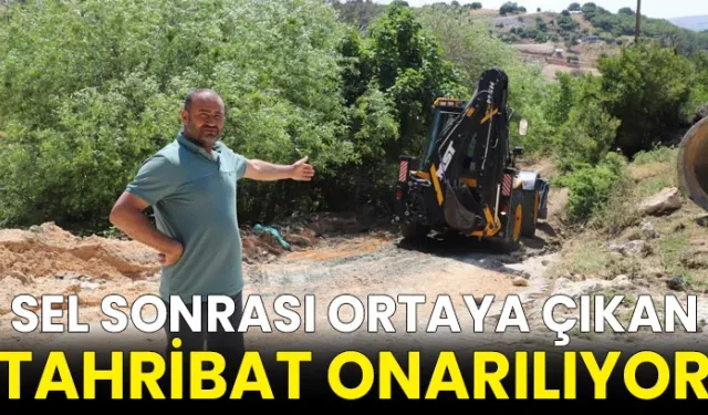 Sel sonrası ortaya çıkan tahribat onarılıyor