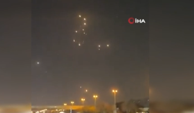 Dubai'ye füze saldırısı engellendi, o anlar görüntülendi