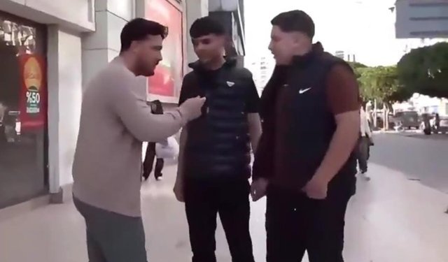 Kelepçeli Gençten Muhabire Tehdit