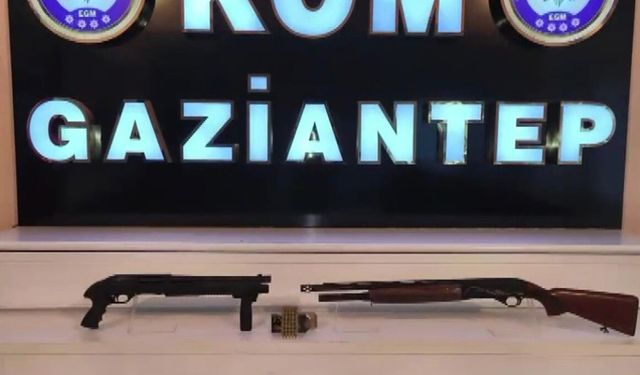 Gaziantep'te 6 adet ruhsatsız silah ele geçirildi: 1 gözaltı