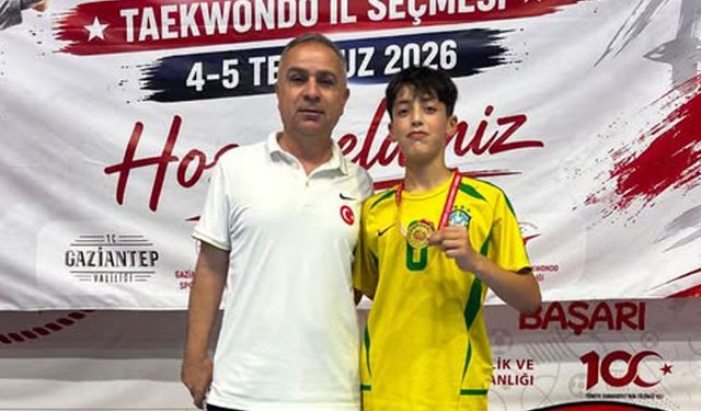 Arabanlı Taekwondocu bölge şampiyonu Ahmet Öztürk Gaziantep'i temsil edecek