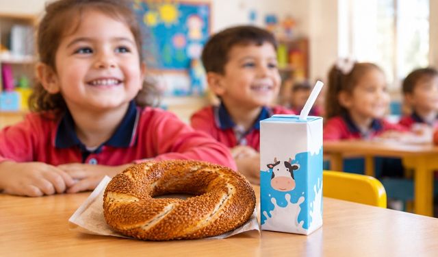 Gaziantep’te Anaokulu Öğrencilerine Simit ve Süt Desteği
