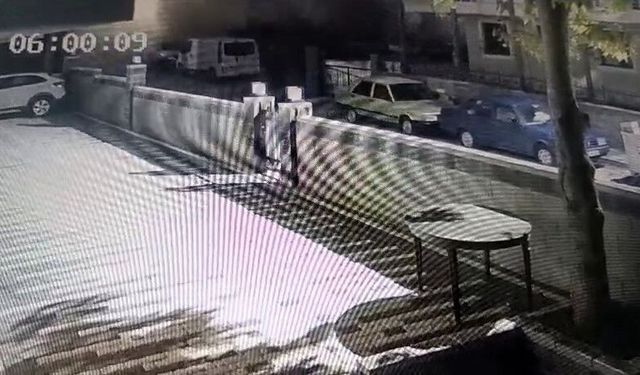 Maltepe'de binanın çökme anı kamerada