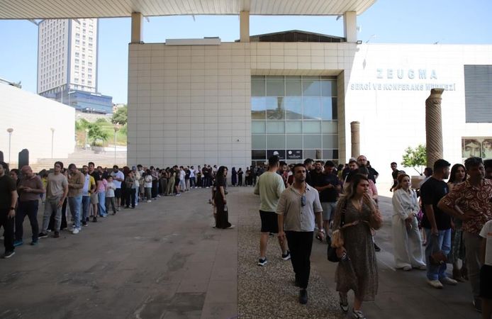 Zeugma Mozaik Müzesi bayramda ziyaretçi akınına uğradı