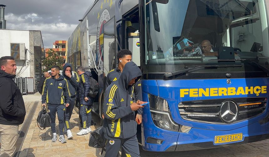 Fenerbahçe, maç günü Gaziantep'e geldi