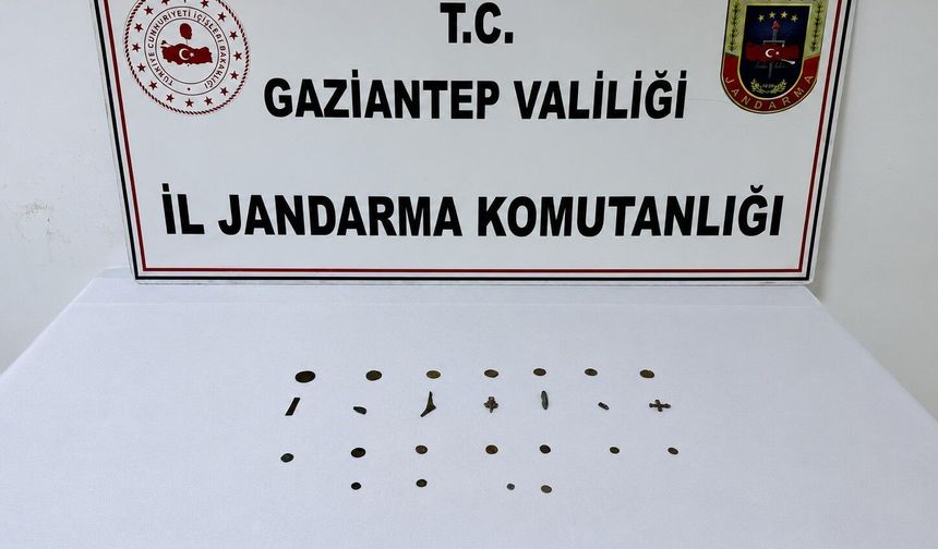 Gaziantep'te 19 adet tarihi eser sikke ele geçirildi