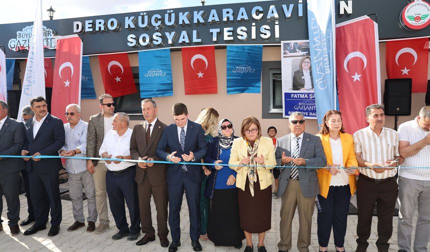 GAZİANTEP BÜYÜKŞEHİR VE OĞUZELİ BELEDİYESİ İŞ BİRLİĞİYLE DERO KARACAVİRAN’A SOSYAL TESİS