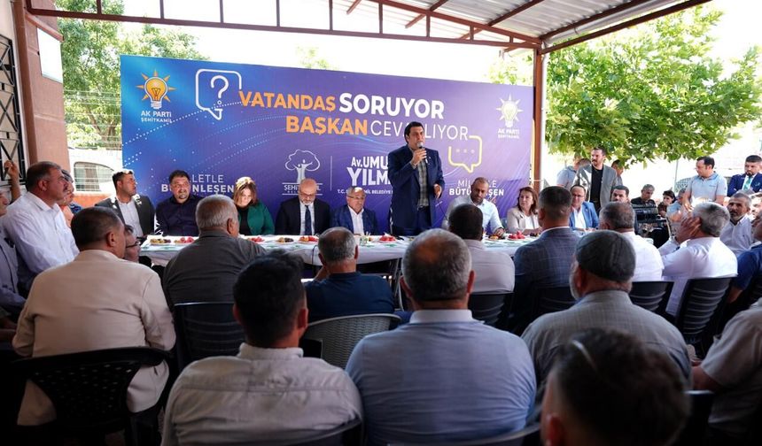 BAŞKAN YILMAZ, YAMAÇOBA VE 29 EKİM MAHALLELERİNDE VATANDAŞLARLA BULUŞTU