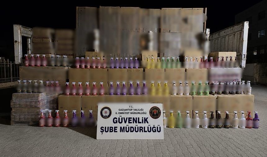 Gaziantep'te 3 milyon 500 bin TL değerinde sahte temizlik ürünü ele geçirildi