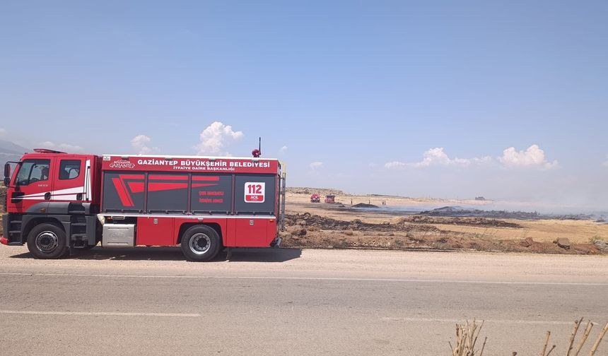 Gaziantep’te anız yangını