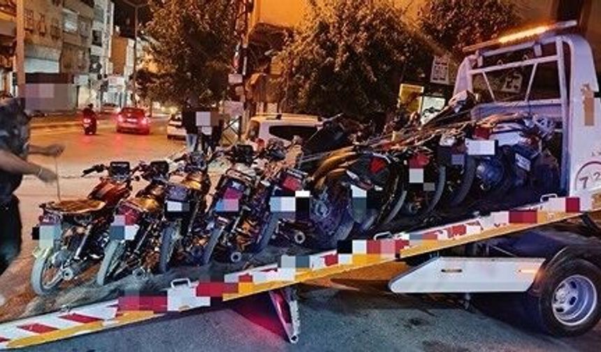 Gaziantep'te motosiklet denetimi