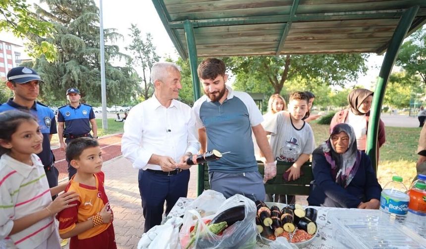 Tahmazoğlu, kamera ve dron destekli park denetimine katıldı