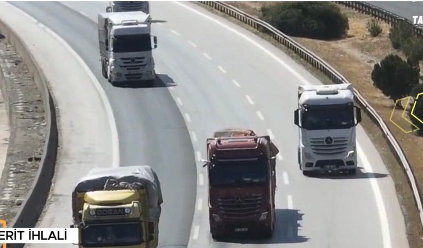 Gaziantep’te otoyolda dron destekli denetim