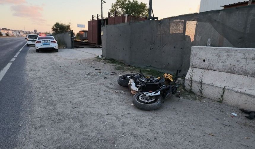Yeni aldığı motosikletle kaza yapan genç hayatını kaybetti