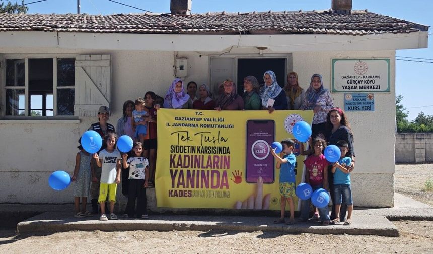 Jandarma ekipleri KADES uygulamasını tanıttı
