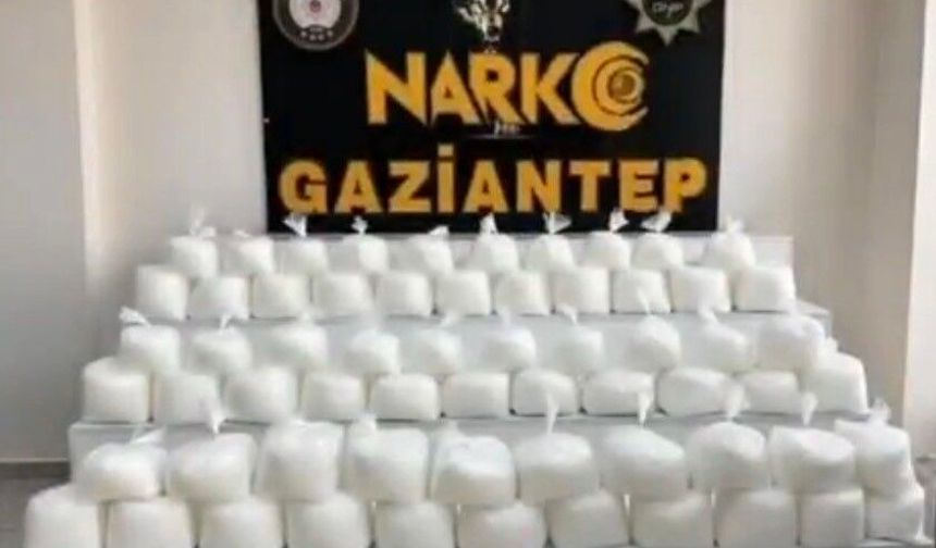 Gaziantep’te 108 kilo yasaklı madde ele geçirildi