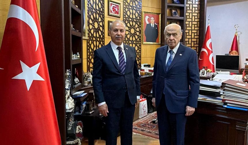 MHP İL BAŞKANI MEHMET SAİT KILIÇ'TAN, BAHÇELİ’YE ZİYARET