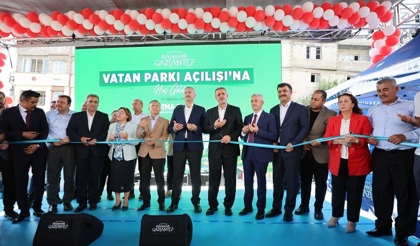 Gaziantep’te Vatan Mahallesi’ne Yeni Sosyal Alan