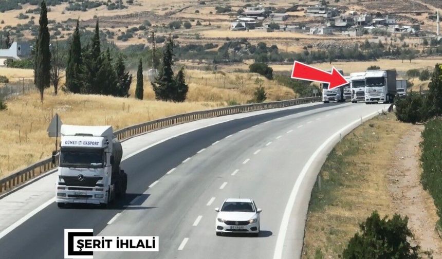 Gaziantep'te dron destekli trafik denetimi