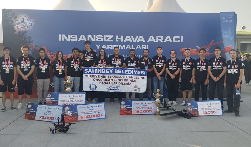 TEKNOFEST'te Şahinbey Belediyesi'den çifte gurur