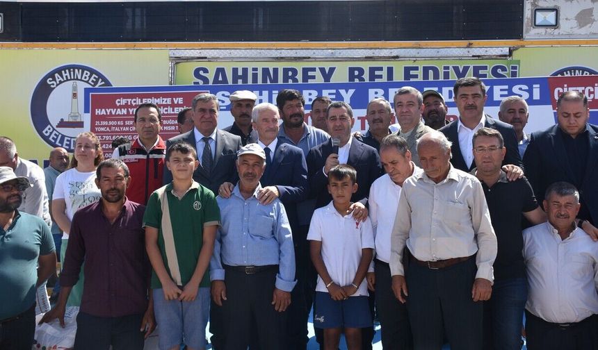 Şahinbey’den çitçilere 2 bin ton gübre desteği