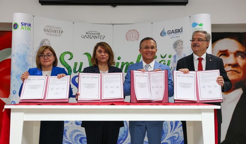 Gaziantep'te "Su Verimliliği Seferberliği" protokolü imzalandı