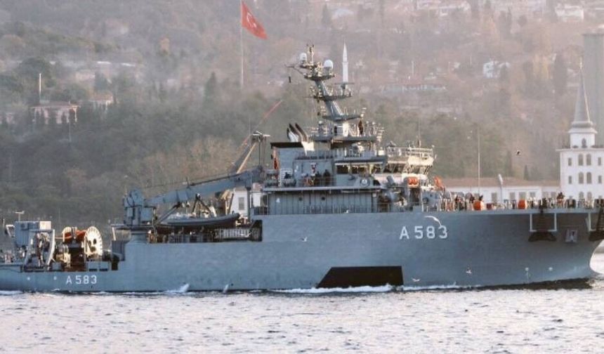 Kayıp 20 kişi için seferberlik: TCG Işın Girne açıklarında