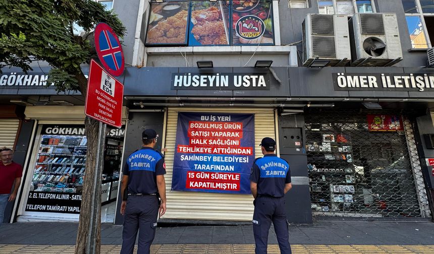 BOZUK ÜRÜN SATAN DÖNER İŞLETMESİ 15 GÜN KAPATILDI