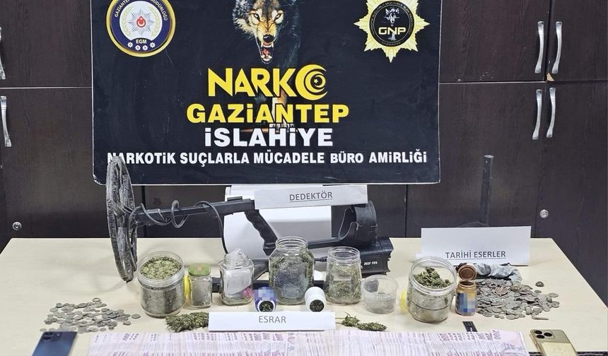 Gaziantep'te 495 adet tarihi eser sikke ele geçirildi