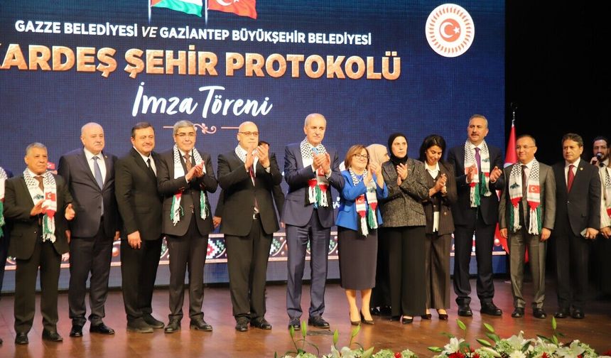 Gazze ile Gaziantep Kardeş Şehir Oldu