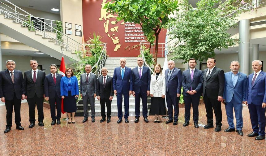 TBMM Başkanı Numan Kurtulmuş’tan GAÜN’e Ziyaret