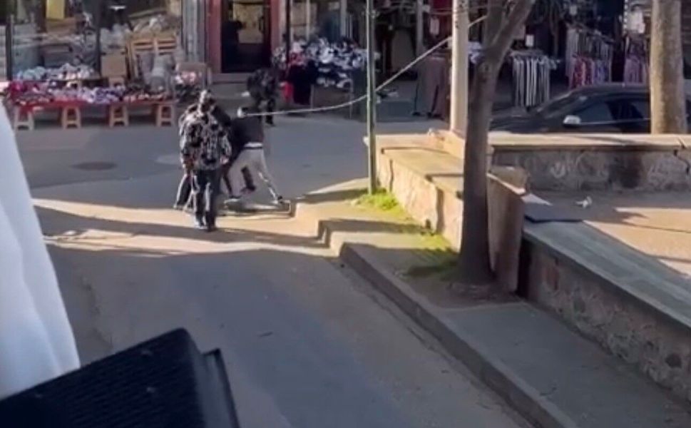 Esnaf kavgası boks ringini aratmadı