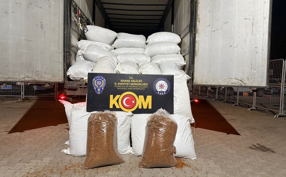 3 ton kaçak tütün ele geçirildi