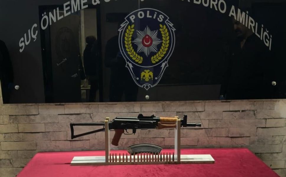 Gaziantep'te 1 adet tüfek ile 21 adet fişek ele geçirildi