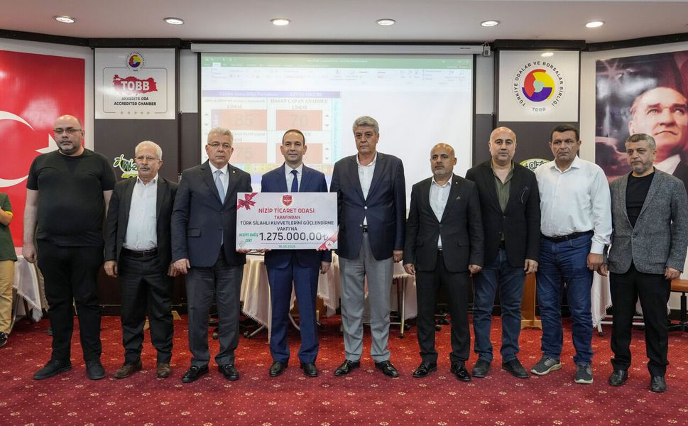 NİZİP TİCARET ODASI’NDAN KAHRAMAN ORDUMUZA DEV DESTEK