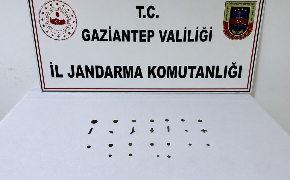 Gaziantep'te 19 adet tarihi eser sikke ele geçirildi