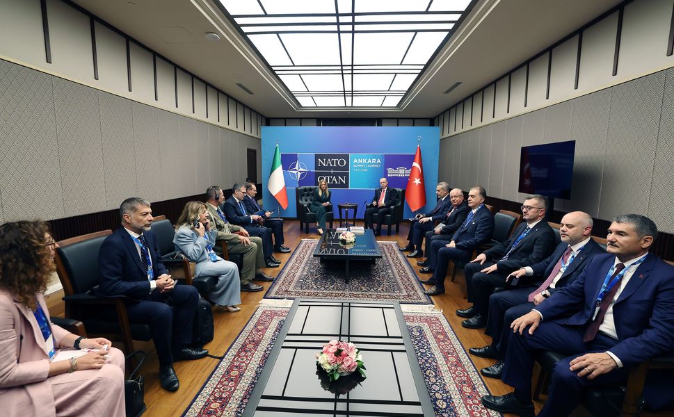 Cumhurbaşkanı Erdoğan, İtalya Başbakanı Meloni ile bir araya geldi