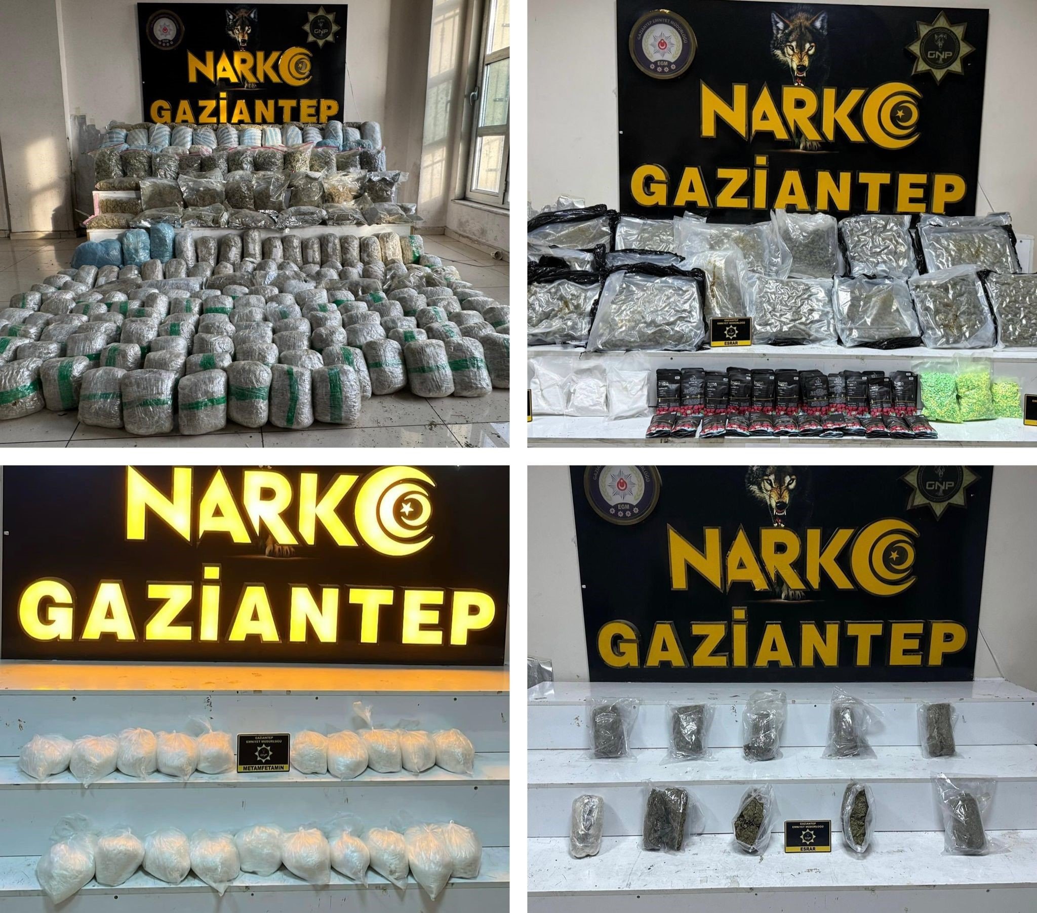 Gaziantep'te yasaklı madde operasyonu: 470 tutuklama