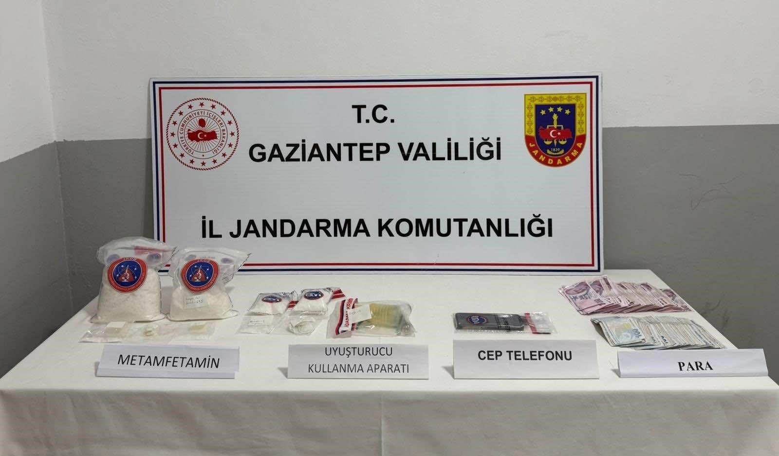 Gaziantep’te 2 kilo metamfetamin ele geçirildi