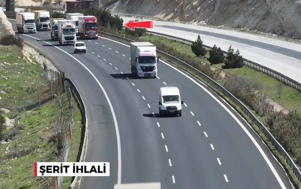 Jandarmadan dron destekli trafik denetimi